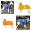 Haustier kleiner Kleider großer Regenmantel Jacke Streifen Hoodie Poncho Reflektierender Welpe Jumpsuit mit maßgeschneiderten Big Dog Regenmantel